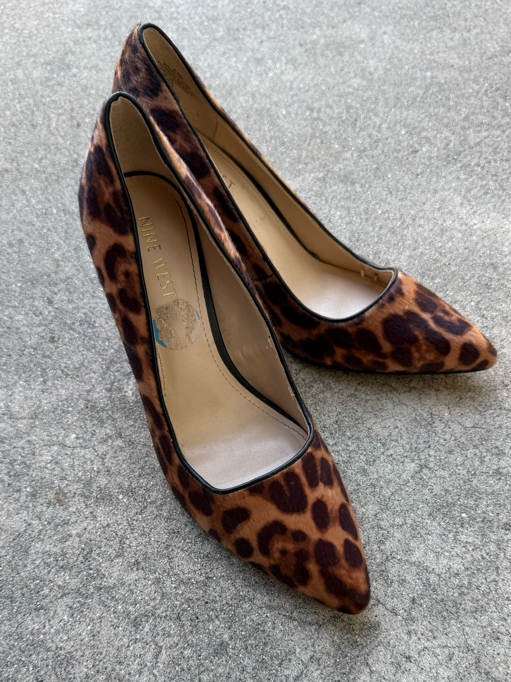 Nine West animal print heels size 6.5 preloved